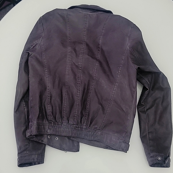 NWOT Kut from the Kloth grey faux leather moto jacket - Picture 9 of 10